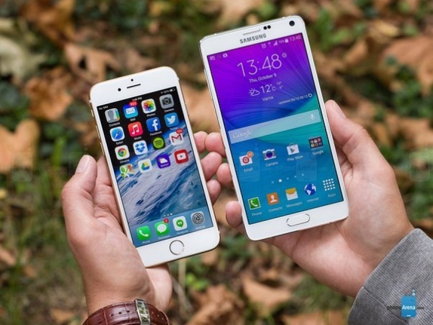 Note 3 vs. Apple vs Samsung. Note 3 vs iphone 6. Какой смартфон выбрать. Apple va Samsung.