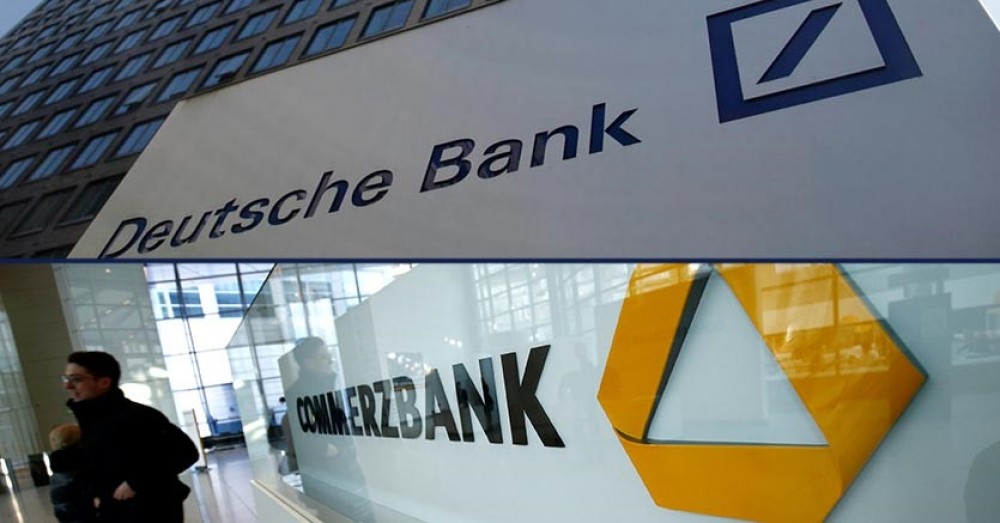 Е банки. Commerzbank и Deutsche Bank. Дрезден Дойче Коммерц банк. Солярис банк Германия. Правление банка Германии.